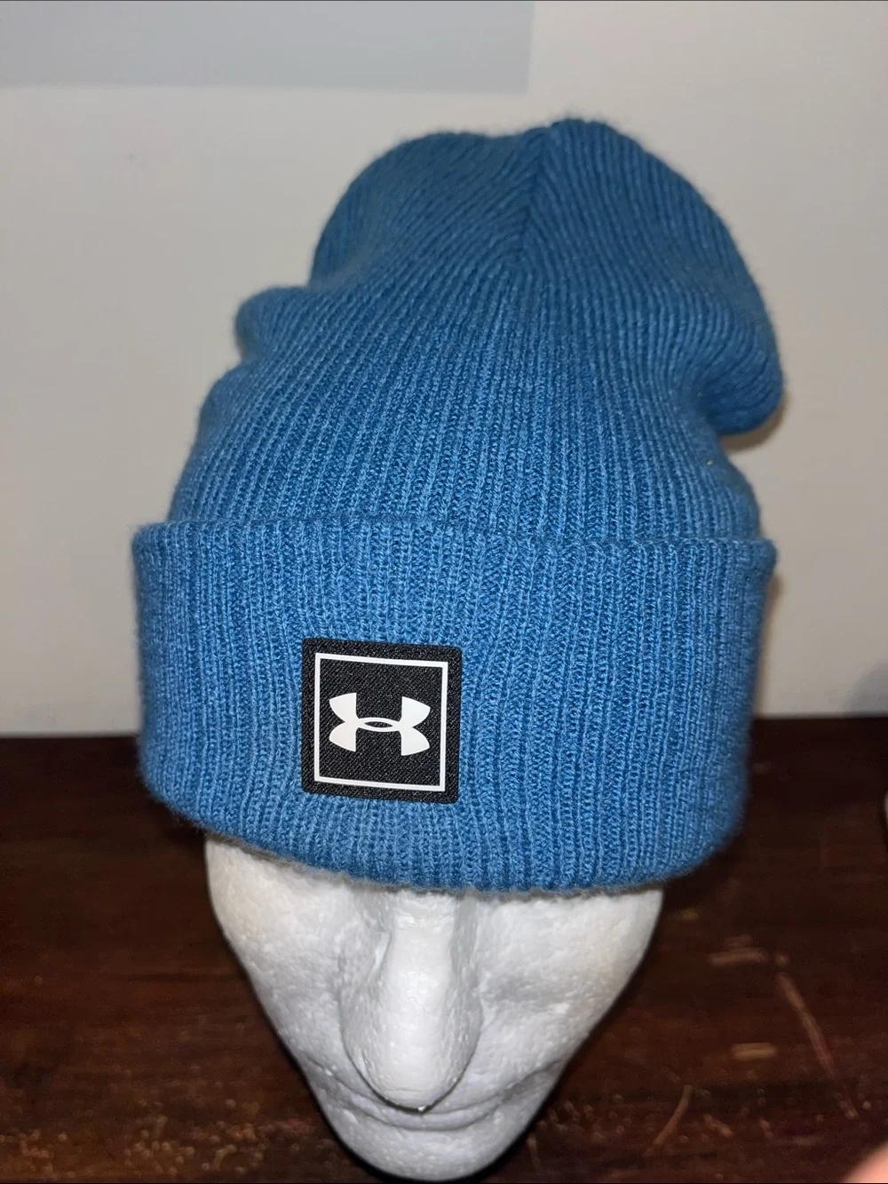 Jordan Spieth SJ under Armour teal Blue knit beanie winter golf cap hat